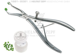 CROWN-TRACTOR EXCLUSIV, UNIVERSAL KRONEN-ABNEHMEZANGE MIT STELLSCHRAUBE UND DOPPELFEDER / 20 GUMMI-ERSATZBACKEN CROWN-TRACTOR EXCLUSIV, UNIVERSAL KRONEN-ABNEHMEZANGE MIT STELLSCHRAUBE UND DOPPELFEDER / 20 GUMMI-ERSATZBACKEN