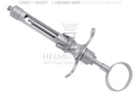 ZYLINDERAMPULLENSPRITZE ROSTFREI, 1,8CCM RAUTENASPIRATION, METRISCH, DAUMENGRIFF  ZYLINDERAMPULLENSPRITZE ROSTFREI, 1,8CCM RAUTENASPIRATION, METRISCH, DAUMENGRIFF