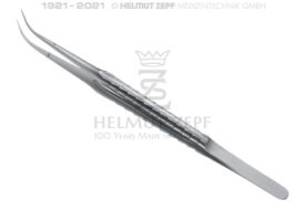 MIKRO-PINZETTE, 18 CM, 9 MM, ZEPF-LINIE LANGER GRIFF, MIT FÜHRUNGSSTIFT, GLATT, GEBOGEN MIKRO-PINZETTE, 18 CM, 9 MM, ZEPF-LINIE LANGER GRIFF, MIT FÜHRUNGSSTIFT, GLATT, GEBOGEN