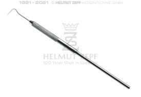 SONDE, EINENDIG, FIG-8, RUNDER KARIERTER GRIFF, ROSTFREI ZollMIT FEINEN SPITZENZoll SONDE, EINENDIG, FIG-8, RUNDER KARIERTER GRIFF, ROSTFREI ZollMIT FEINEN SPITZENZoll