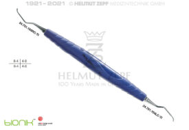 ZEPF-BIONIK, UNIVERSAL KÜRETTE, COLUMBIA UNIVERSITY FIG.4R/4L, BLAU EINSÄTZE AUS >>TITAN ZEPF-BIONIK, UNIVERSAL KÜRETTE, COLUMBIA UNIVERSITY FIG.4R/4L, BLAU EINSÄTZE AUS >>TITAN