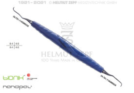 ZEPF-BIONIK, SPEZIAL KÜRETTE, GRACEY 13-14, M5 KOBALTBLAU EINSÄTZE AUSWECHSELBAR, NANOPAL-COATING ZEPF-BIONIK, SPEZIAL KÜRETTE, GRACEY 13-14, M5 KOBALTBLAU EINSÄTZE AUSWECHSELBAR, NANOPAL-COATING