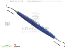 ZEPF-BIONIK, UNIVERSAL KÜRETTE, MC CALL FIG.17S/18S, KOBALTBLAU EINSÄTZE AUSWECHSELBAR ZEPF-BIONIK, UNIVERSAL KÜRETTE, MC CALL FIG.17S/18S, KOBALTBLAU EINSÄTZE AUSWECHSELBAR