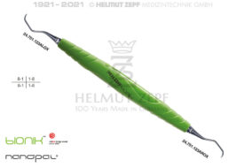 ZEPF-BIONIK, SICHELSCALER,  FIG.M23A MOLARENSCALER, GELBGRÜN, EINSÄTZE AUSWECHSELBAR, NANOPAL COATING ZEPF-BIONIK, SICHELSCALER,  FIG.M23A MOLARENSCALER, GELBGRÜN, EINSÄTZE AUSWECHSELBAR, NANOPAL COATING