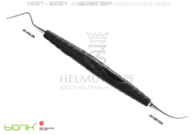 KOMBI-INSTRUMENT AUS PARODONTOMETER NORTH CAROLINA CNC(1-15 IN MM-SCHRITTEN) & SONDE 3A, IN BIONIK GRIFF SCHWARZ, KOMBI-INSTRUMENT AUS PARODONTOMETER NORTH CAROLINA CNC(1-15 IN MM-SCHRITTEN) & SONDE 3A, IN BIONIK GRIFF SCHWARZ,