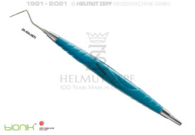 PARODONTOMETER, NORTH CAROLINA CNC, 1-15 IN MM-SCHRITTEN, TITAN, IM BIONIK GRIFF EINENDIG M2,5 TÜRKIS-LICHTBLAU PARODONTOMETER, NORTH CAROLINA CNC, 1-15 IN MM-SCHRITTEN, TITAN, IM BIONIK GRIFF EINENDIG M2,5 TÜRKIS-LICHTBLAU