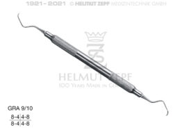 PERIODONTAL KÜRETTE N. GRACEY GRA 9/10, HOHLGRIFF  PERIODONTAL KÜRETTE N. GRACEY GRA 9/10, HOHLGRIFF