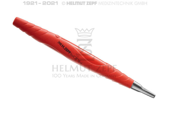 ZEPF-BIONIK, UNIVERSAL-GRIFF, PEEK, FÜR AUSWECHSELBARE EINSÄTZE M4X0,5, EINENDIG, HELLROT-MAGENTA | 200286