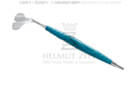 ABHALTER, WALFLOSSE NACH DR. MATY GRÖßE 1, 30MM BREIT, STERILISIERBAR, IM BIONIK-GRIFF TÜRKIS-LICHTBLAU ABHALTER, WALFLOSSE NACH DR. MATY GRÖßE 1, 30MM BREIT, STERILISIERBAR, IM BIONIK-GRIFF TÜRKIS-LICHTBLAU