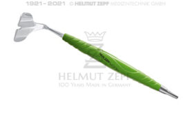 ABHALTER, WALFLOSSE NACH DR. MATY GRÖßE 2, 35MM BREIT, STERILISIERBAR IM BIONIK GRIFF GELBGRÜN ABHALTER, WALFLOSSE NACH DR. MATY GRÖßE 2, 35MM BREIT, STERILISIERBAR IM BIONIK GRIFF GELBGRÜN