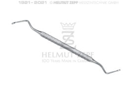 LUCAS, KÜRETTE, FIG.1 DOPPELENDIG, 2,5MM, ZEPF-LINIE MIT MAULRANDZAHNUNG LUCAS, KÜRETTE, FIG.1 DOPPELENDIG, 2,5MM, ZEPF-LINIE MIT MAULRANDZAHNUNG