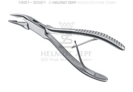 BLUMENTHAL, HOHLMEISSELZANGE, 30° GEBOGEN, 15,5 CM  BLUMENTHAL, HOHLMEISSELZANGE, 30° GEBOGEN, 15,5 CM