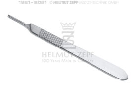 SKALPELLGRIFF, MASSIV, NR. 3, FÜR KLINGEN NR. 10 – 15  SKALPELLGRIFF, MASSIV, NR. 3, FÜR KLINGEN NR. 10 – 15
