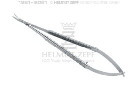 MIKRO-FEDERSCHERE, MIT MIKROVERZAHNUNG ZEPF-LINIE SPITZ/SPITZ GEBOGEN, 18 CM MIT HALTEFUNKTION ZUR NAHTENTFERNUNG MIKRO-FEDERSCHERE, MIT MIKROVERZAHNUNG ZEPF-LINIE SPITZ/SPITZ GEBOGEN, 18 CM MIT HALTEFUNKTION ZUR NAHTENTFERNUNG