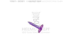 TITAN PIN, VERSTÄRKT, Ø 1 MM, SCHAFT 0,8 MM, VPE: 5ST. TELLER-Ø 3,5 MM, 6 MM LANG TITAN PIN, VERSTÄRKT, Ø 1 MM, SCHAFT 0,8 MM, VPE: 5ST. TELLER-Ø 3,5 MM, 6 MM LANG