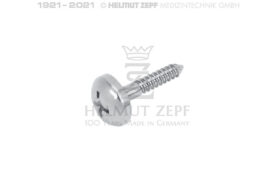 MIKROSCHRAUBE Ø 1,2 X 8 MM SCHIRMKOPF Ø 4MM, KREUZSCHLITZ  MIKROSCHRAUBE Ø 1,2 X 8 MM SCHIRMKOPF Ø 4MM, KREUZSCHLITZ