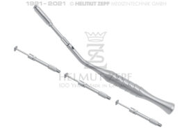 BONE-SCRAPER II, ANGULIERT, Ø6, INKL. 3 ST. ERATZKLINGEN, ZEPF-DESIGN  BONE-SCRAPER II, ANGULIERT, Ø6, INKL. 3 ST. ERATZKLINGEN, ZEPF-DESIGN