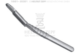 BONE SCRAPER Ø 10MM, 156 MM ZEPF-LINE GEBOGEN 20°, WIEDERVERWENDBAR  BONE SCRAPER Ø 10MM, 156 MM ZEPF-LINE GEBOGEN 20°, WIEDERVERWENDBAR