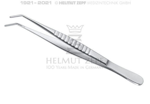 DeBAKEY ATRAUMA PINZETTEN 16 CM, ABGEWINKELT, MAULBREITE 2,0 MM | 201418