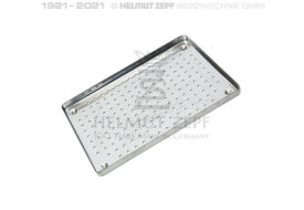 NORM-TRAY, BODEN, GELOCHT, ROSTFREI 18 X 14 CM  NORM-TRAY, BODEN, GELOCHT, ROSTFREI 18 X 14 CM