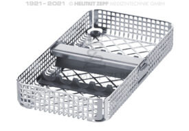 WASCHRAHMEN  1/3 FÜR 5 INSTRUMENTE, MIT 2 SILIKONSTREIFEN UND NIEDERHALTER, 178 X 90 X 24 MM WASCHRAHMEN  1/3 FÜR 5 INSTRUMENTE, MIT 2 SILIKONSTREIFEN UND NIEDERHALTER, 178 X 90 X 24 MM