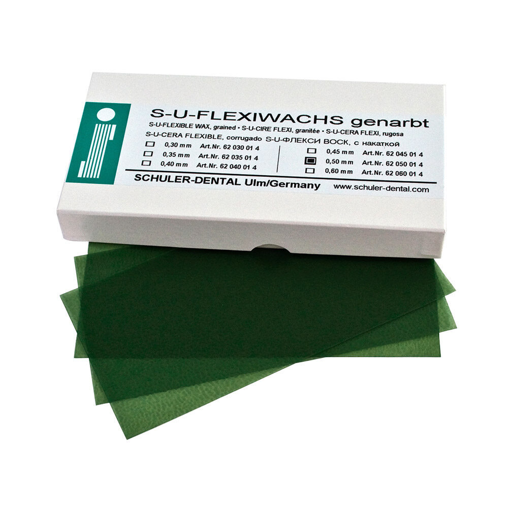 Flexiwachs genarbt 0,45mm S-U 15Tafeln | 210963 Flexiwachs genarbt 0,45mm S-U 15Tafeln | 210963