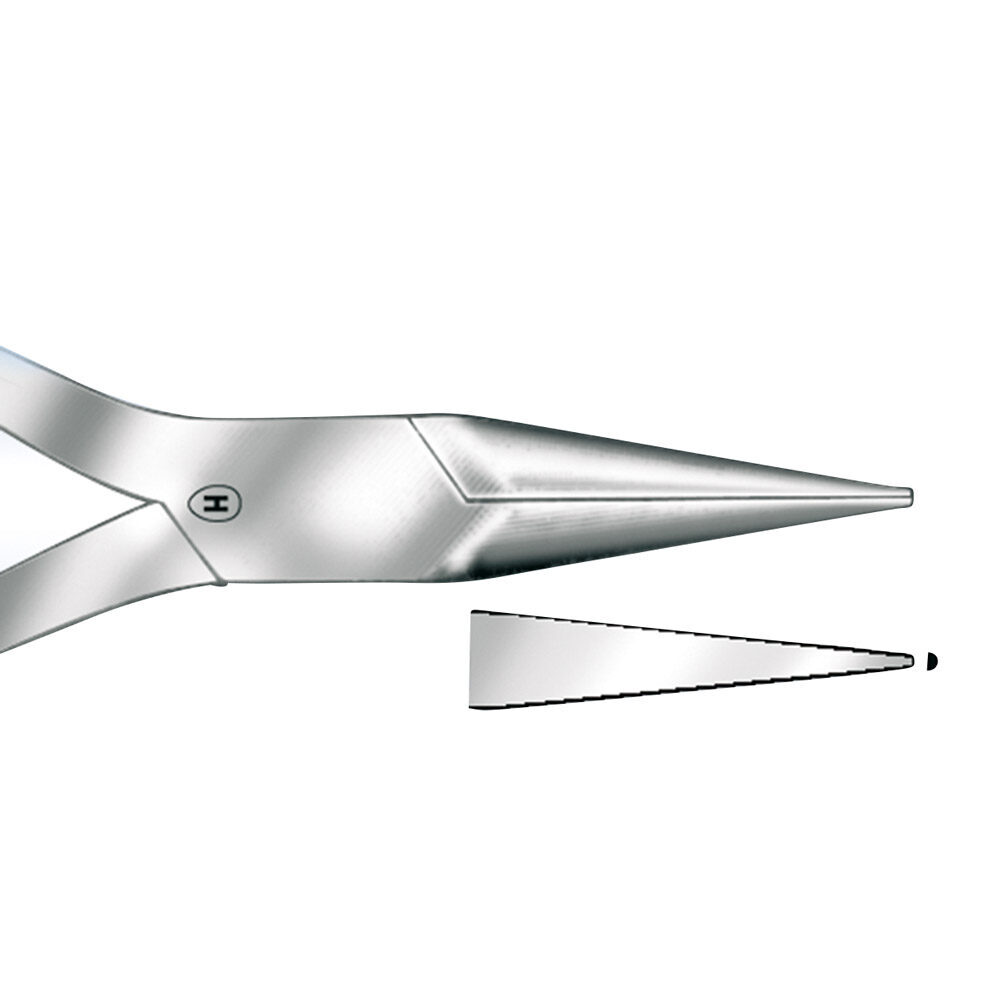 Flachspitzzange gerieft 12 cm St | 231786 Flachspitzzange gerieft 12 cm St | 231786
