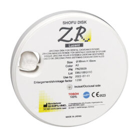 Shofu DISK ZR Lucent 18mm A3   St Shofu DISK ZR Lucent 18mm A3   St