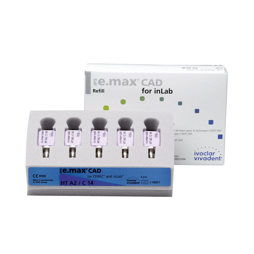 IPS e.max CAD Cer/inLab HT BL2 I12 5St | 209206 IPS e.max CAD Cer/inLab HT BL2 I12 5St | 209206