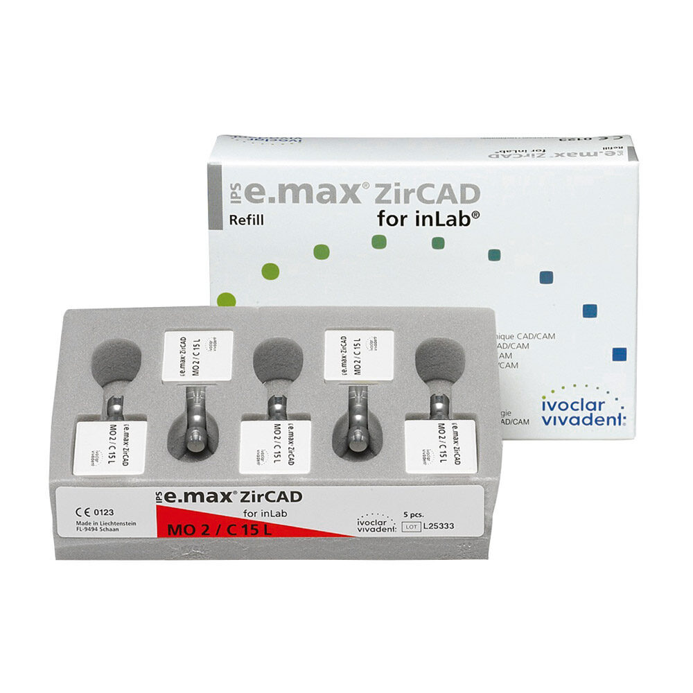 IPS e.max Zircad Inlab MO 1 C15L 5St | 210667 IPS e.max Zircad Inlab MO 1 C15L 5St | 210667