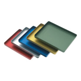 Tray Alu-Bodenteil mini ungel. rot  St Tray Alu-Bodenteil mini ungel. rot  St