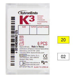 K3 NiTi-Files .02 Gr.20 21mm 6St K3 NiTi-Files .02 Gr.20 21mm 6St