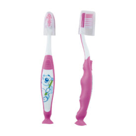 Zahnbürste m.Saugfuss "Otto" pink 12St Zahnbürste m.Saugfuss "Otto" pink 12St