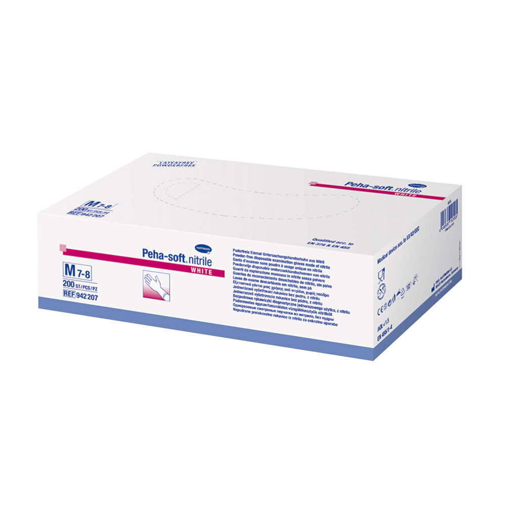 Peha-Soft Nitrile white pdfr Gr.L 200St | 274674 Peha-Soft Nitrile white pdfr Gr.L 200St | 274674