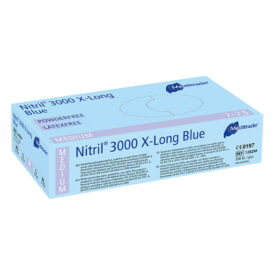 Nitril 3000 pdfr Gr.M blau x-long 100St Nitril 3000 pdfr Gr.M blau x-long 100St