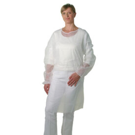 Besuchermäntel PP z. Binden weiß 100St Besuchermäntel PP z. Binden weiß 100St