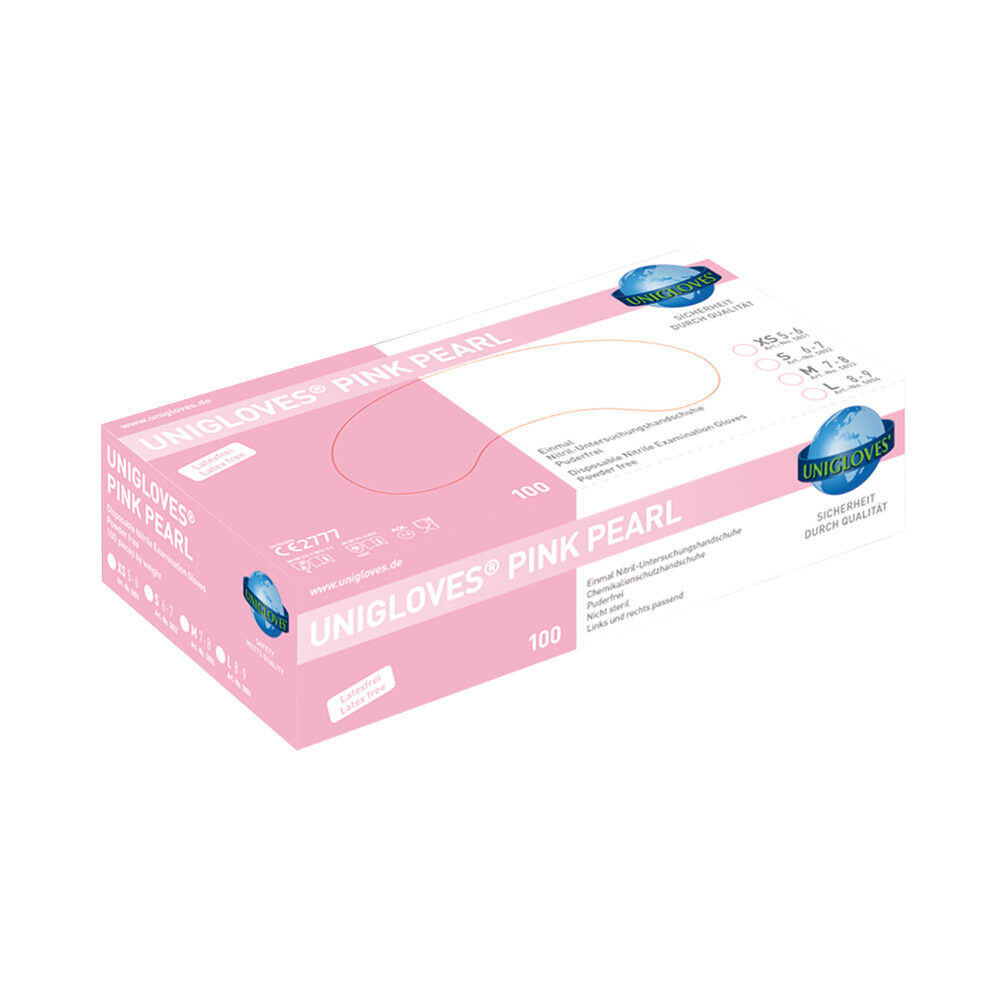 Nitril Pink Pearl Gr. M 10x100St | 263989 Nitril Pink Pearl Gr. M 10x100St | 263989