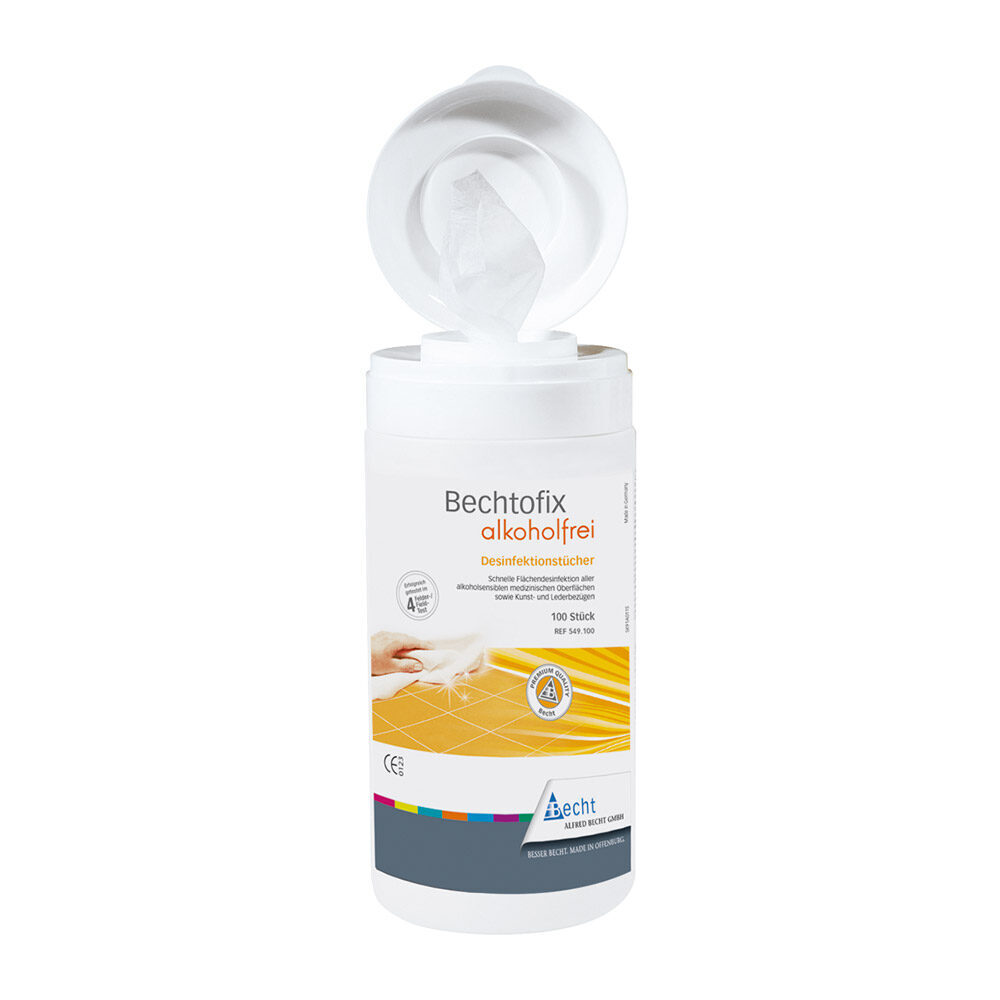 Bechtofix alk.frei Desinf.Tücher100St Ds | 289430 Bechtofix alk.frei Desinf.Tücher100St Ds | 289430