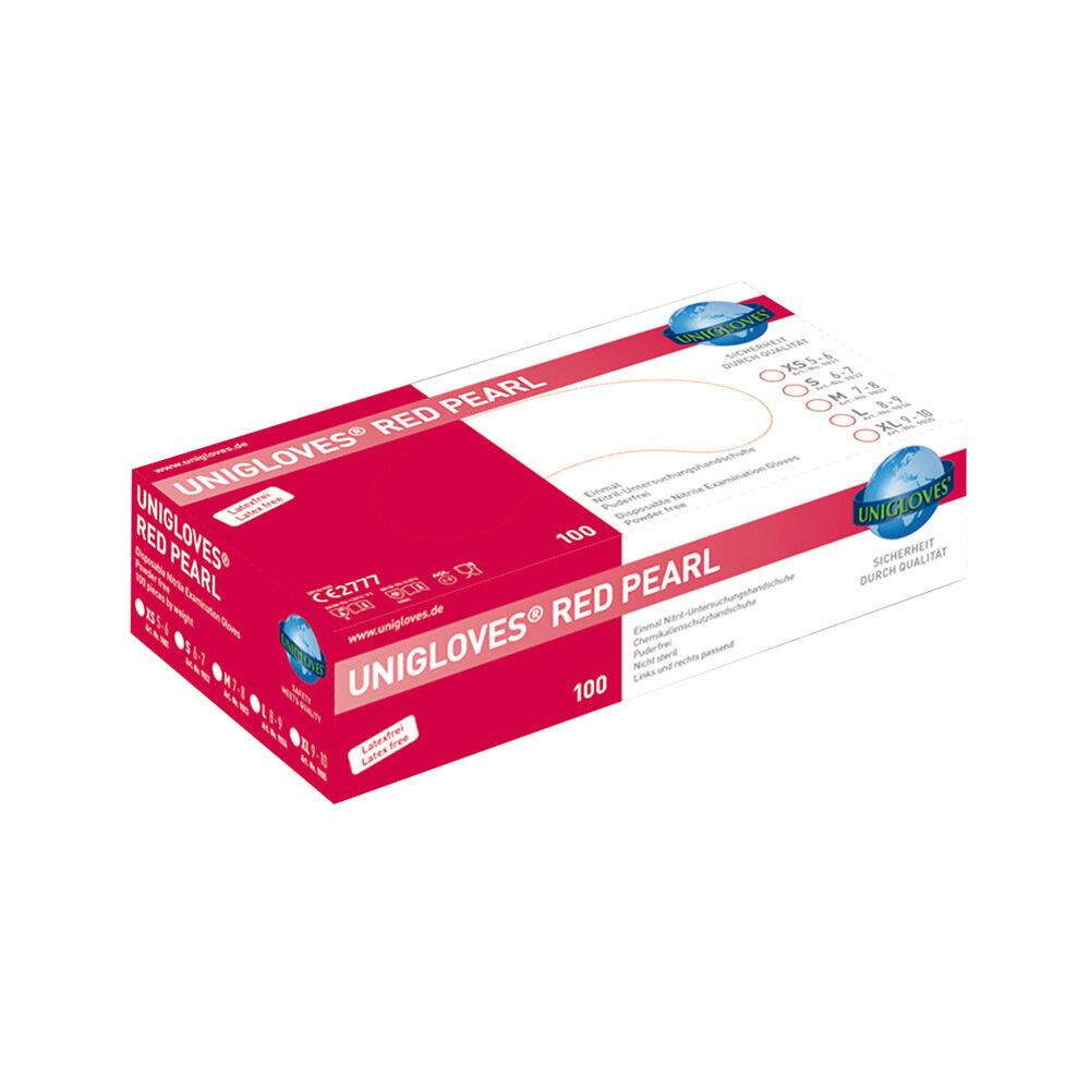 Nitril Red Pearl Gr. L 100St | 263991 Nitril Red Pearl Gr. L 100St | 263991