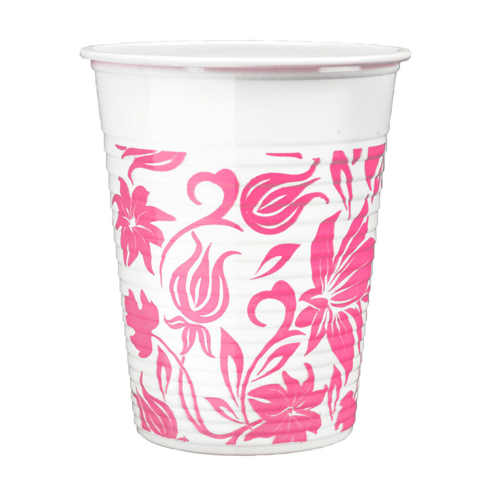 Monoart Trinkb.Flower w/pink180ml 1000St | 264622 Monoart Trinkb.Flower w/pink180ml 1000St | 264622