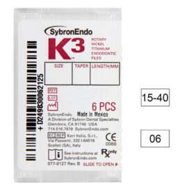 K3 NiTi-Files .06 Gr.15-40 21mm 6St K3 NiTi-Files .06 Gr.15-40 21mm 6St