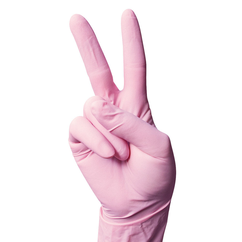 Einmalhandschuhe Latex XS rosa 100St | 290186 Einmalhandschuhe Latex XS rosa 100St | 290186