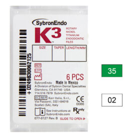 K3 NiTi-Files .02 Gr.35 21mm 6St K3 NiTi-Files .02 Gr.35 21mm 6St