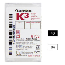 K3 NiTi-Files .04 Gr.40 25mm 6St K3 NiTi-Files .04 Gr.40 25mm 6St