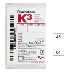 K3 NiTi-Files .04 Gr.45 30mm 6St K3 NiTi-Files .04 Gr.45 30mm 6St