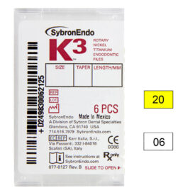 K3 NiTi-Files .06 Gr.20 21mm 6St K3 NiTi-Files .06 Gr.20 21mm 6St