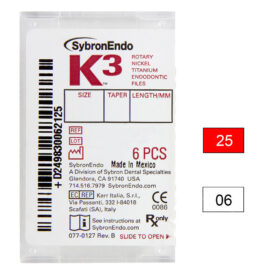 K3 NiTi-Files .06 Gr.25 25mm 6St K3 NiTi-Files .06 Gr.25 25mm 6St