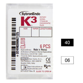 K3 NiTi-Files .06 Gr.40 25mm 6St K3 NiTi-Files .06 Gr.40 25mm 6St