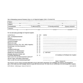 Anamnese Formular A5 181 Block Anamnese Formular A5 181 Block