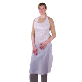 PE-Schürzen weiß 20µ 80×125  100St PE-Schürzen weiß 20µ 80×125  100St